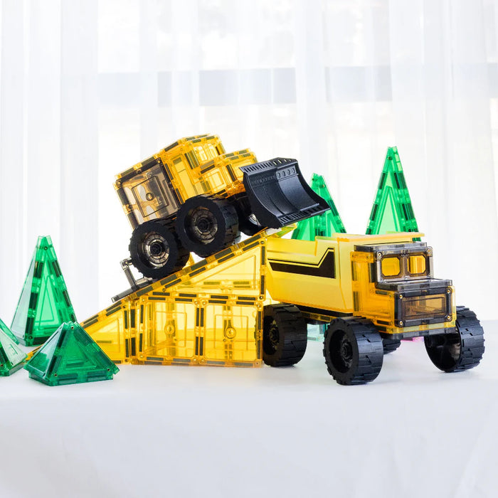 TileTek | Magnetic Tiles | 22 Piece Mega Earth Movers