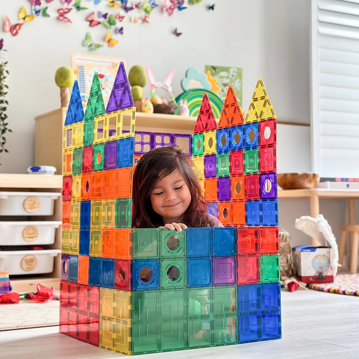 TileTek | Magnetic Tiles | Builders set 110 Pieces