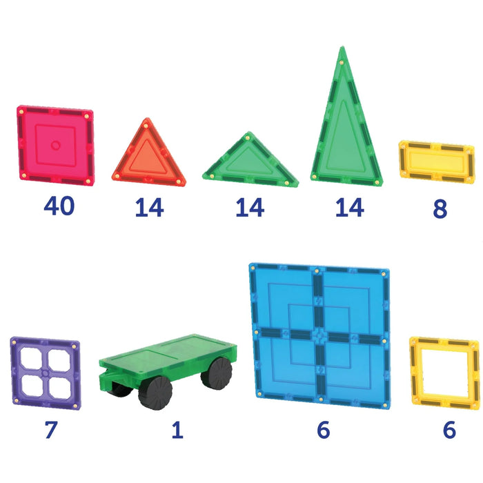 TileTek | Magnetic Tiles | Builders set 110 Pieces