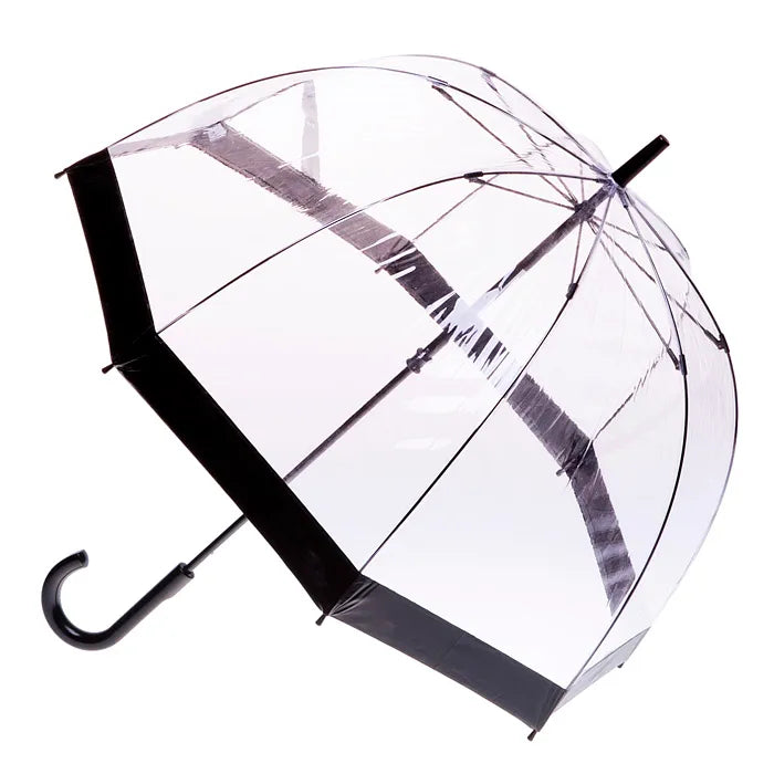 Umbrella | Adult | Clear Birdcage | Thick Black Trim