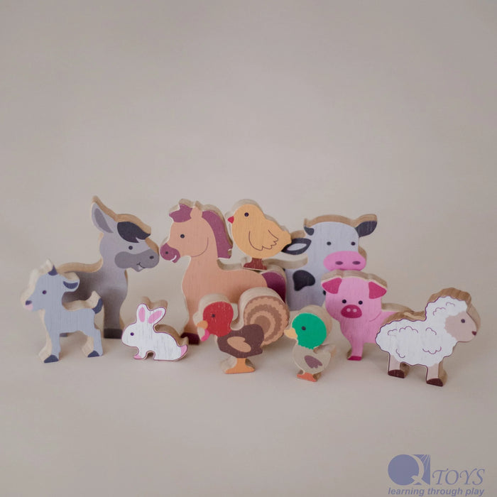 Wooden Baby Farm Animal set