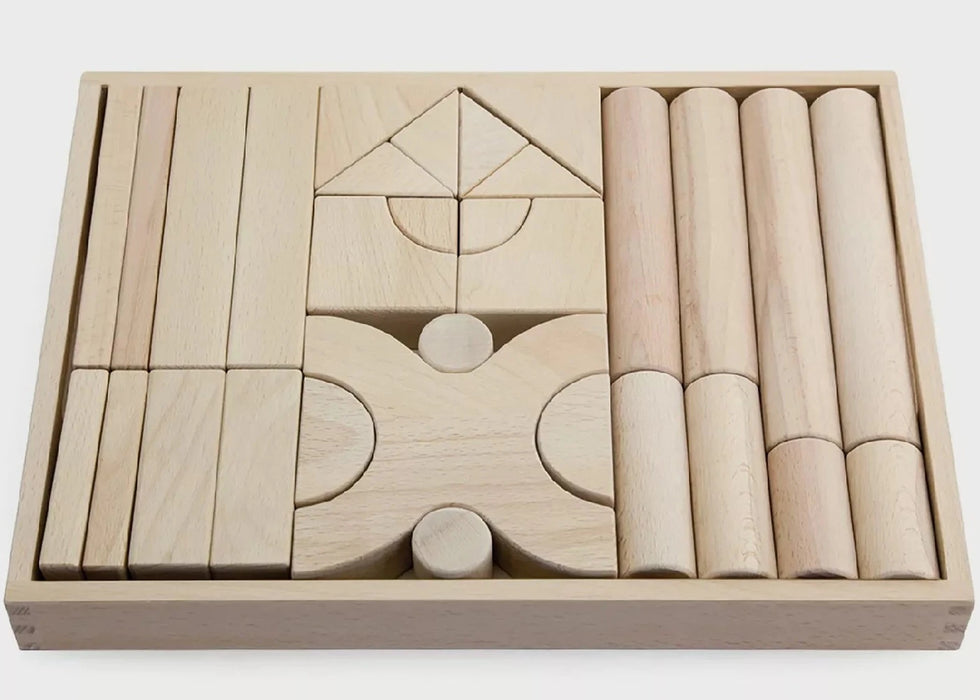 Wooden Blocks in Tray | 31 Pieces