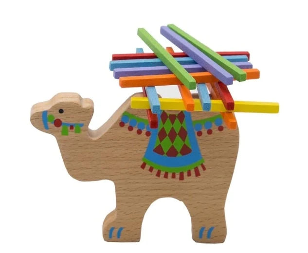 Wooden Camel Stacking Game