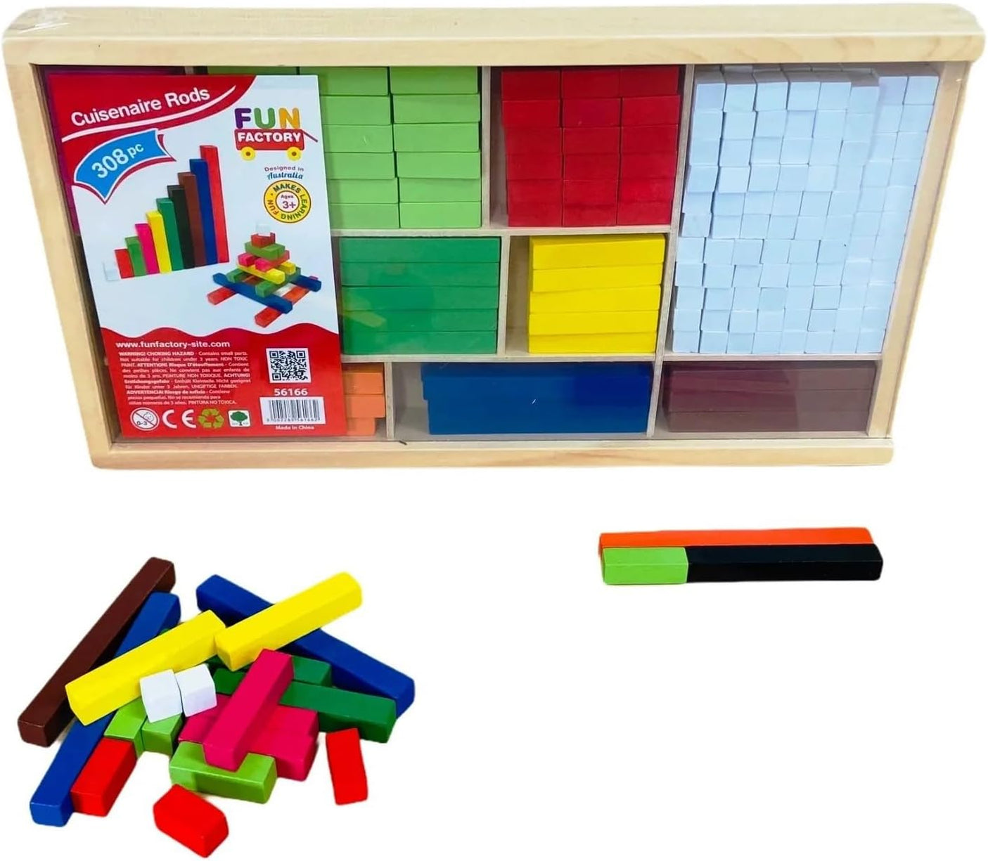 Wooden Cuisenaire Rods — Delightful Rainglow