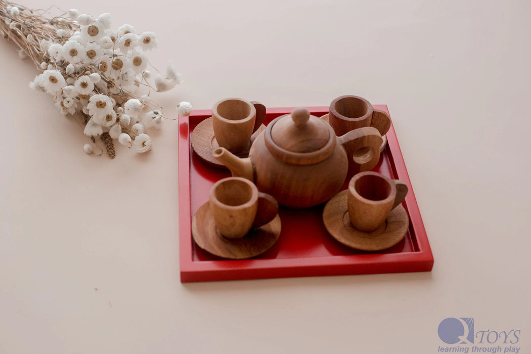 Wooden Japanese Tea Set