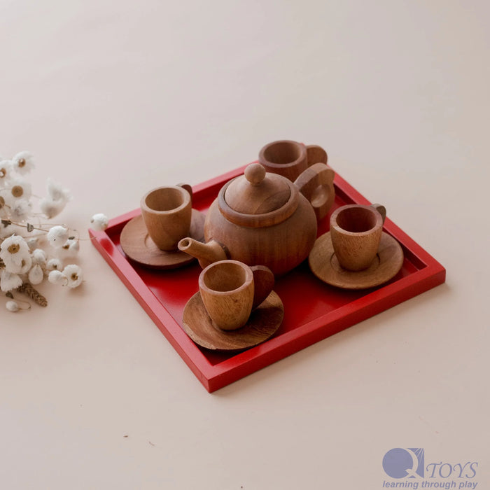Wooden Japanese Tea Set