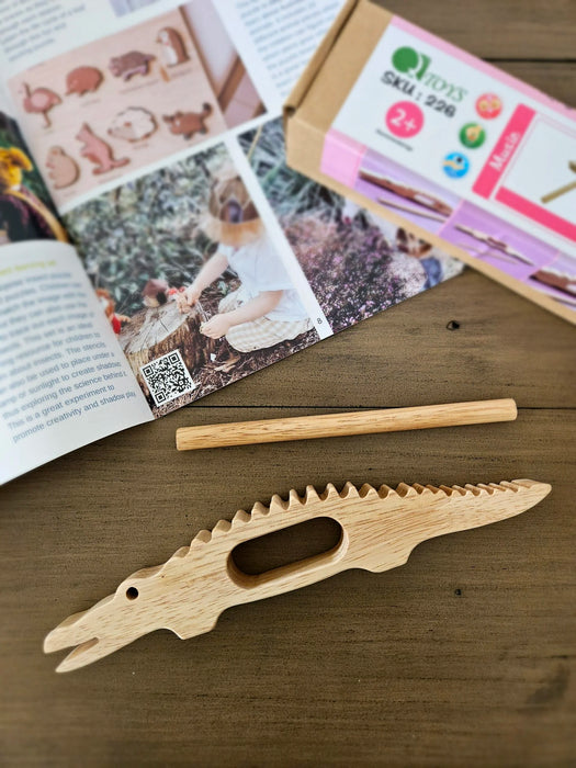 Wooden Singing Crocodile