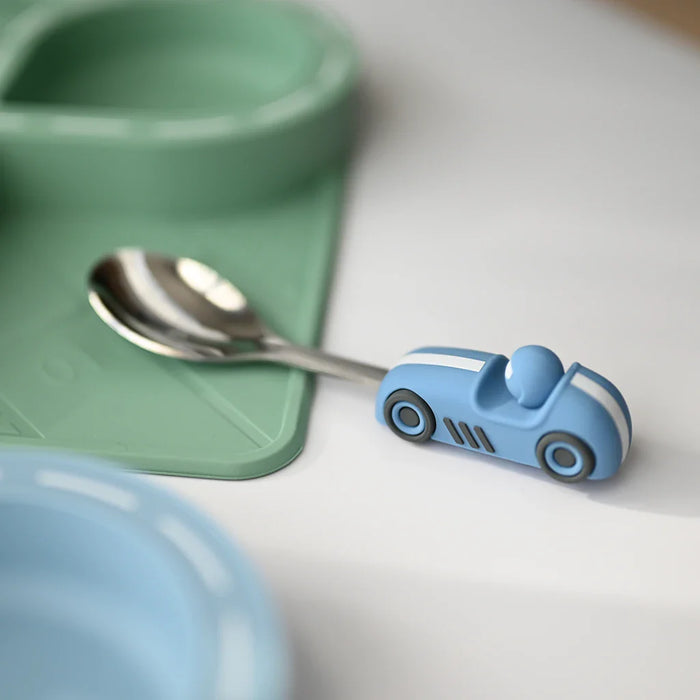 Zooli | Children's Dinnerware Set - Sage Green Racetrack