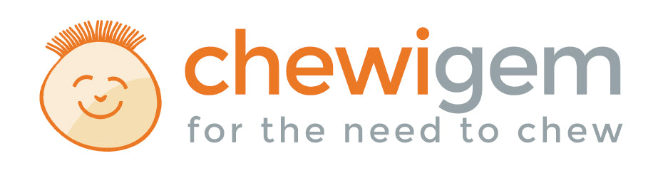 ChewiGem | Chew Necklace | Dog Tags - Red