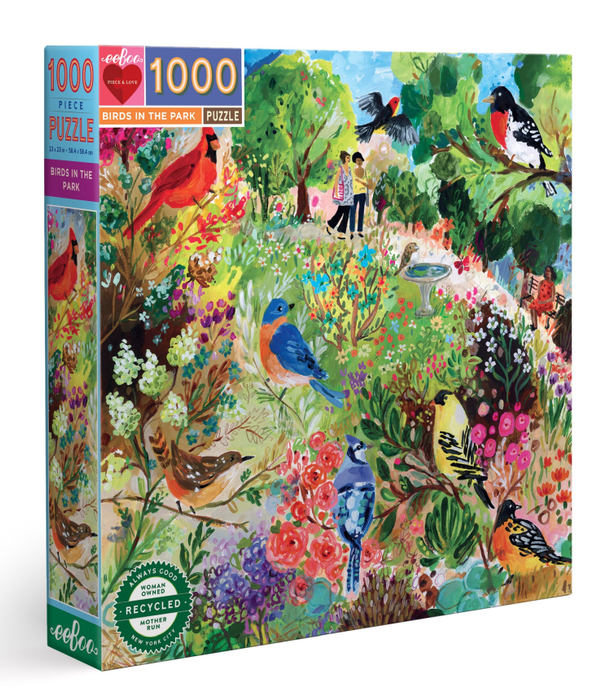 eeBoo 1000 pc puzzle | Birds in the Park