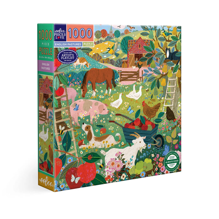 eeBoo 1000 pc puzzle | English Pastures