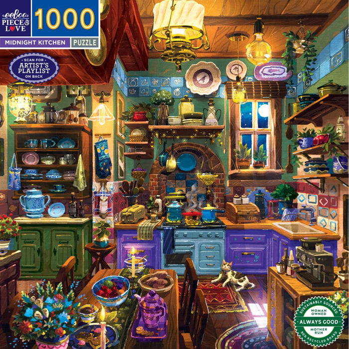 eeBoo 1000 pc puzzle | Midnight Kitchen