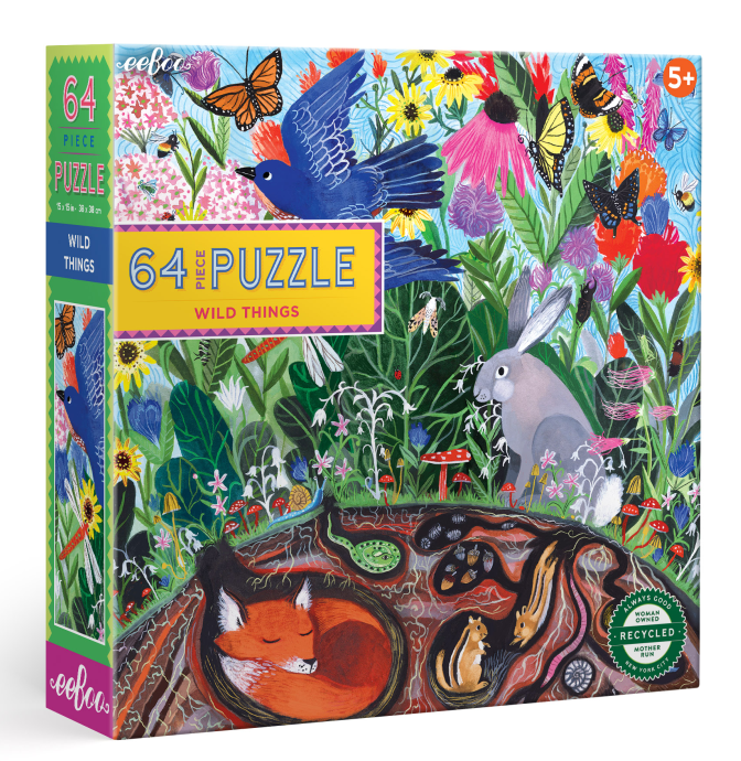 eeBoo 64 pc puzzle | Wild Things
