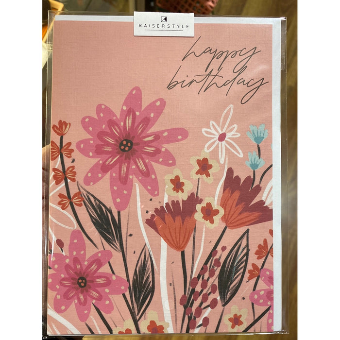 Birthday Card - Magenta Bloom