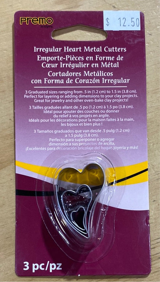 Irregular Heart Metal Cutters_Sculpey