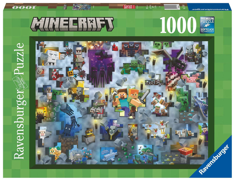Ravensburger Puzzle | 1000pc | Minecraft Mobs
