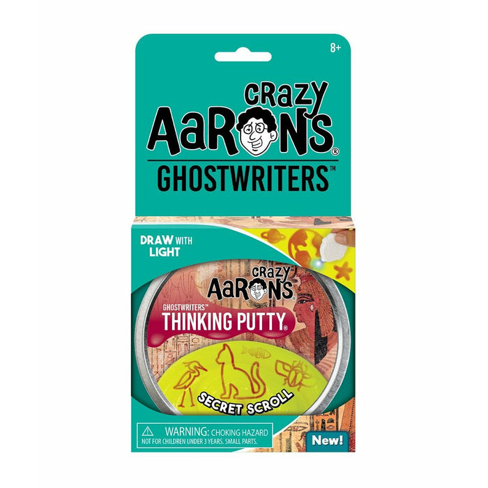 Crazy Aaron's Thinking Putty 4" Tin | Ghostwriters | Secret Scroll
