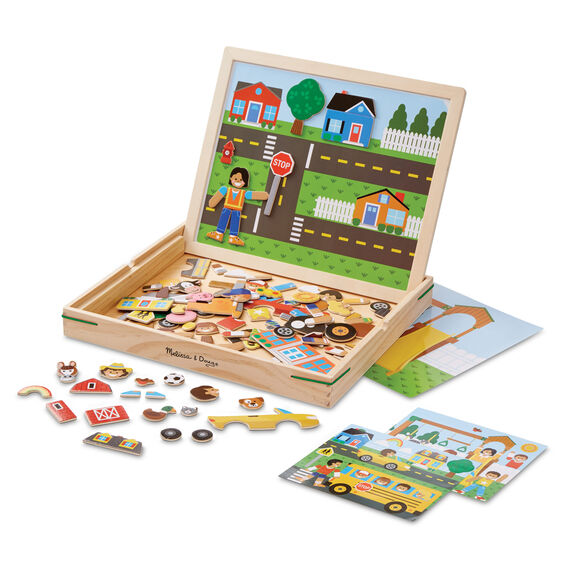 Melissa & Doug | Wooden | Magnetic Matching Picture Game