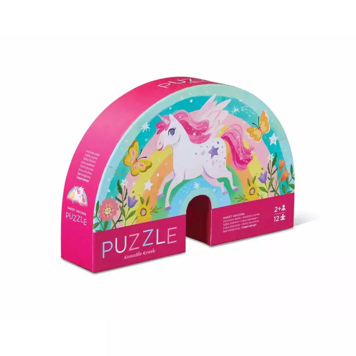 Crocodile Creek | Mini Puzzle 12 pc | Sweet Unicorn
