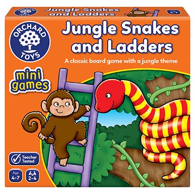 Orchard Toys Game | Mini | Jungle Snakes and Ladders