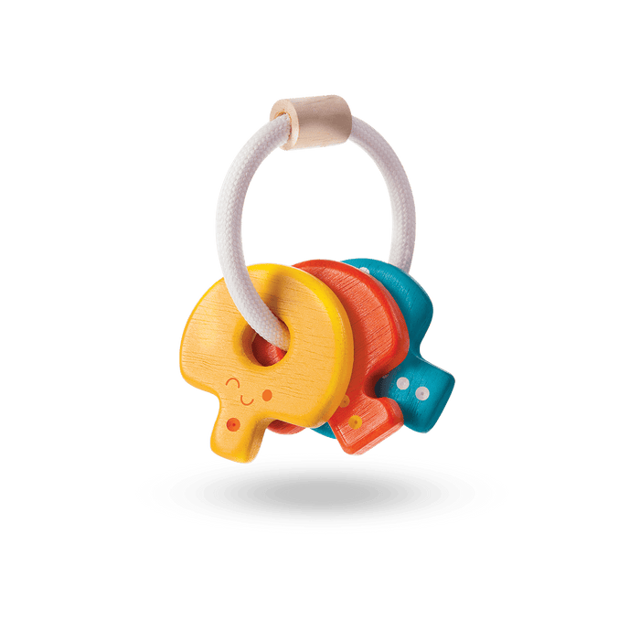 Plan Toys | Wooden | Baby Key Rattle
