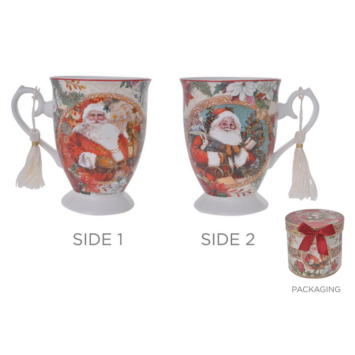 Jolly Santa Footed Mug