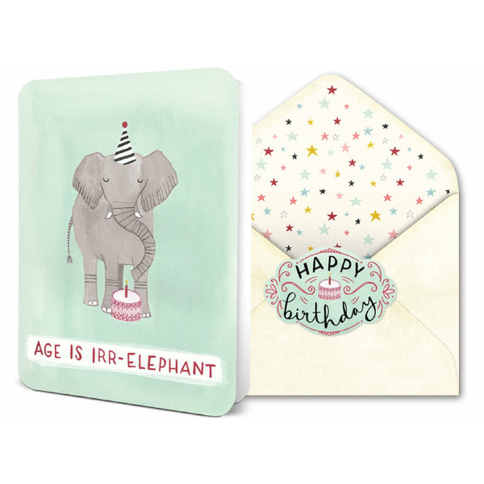 Birthday Card | Age is Irr-elephant