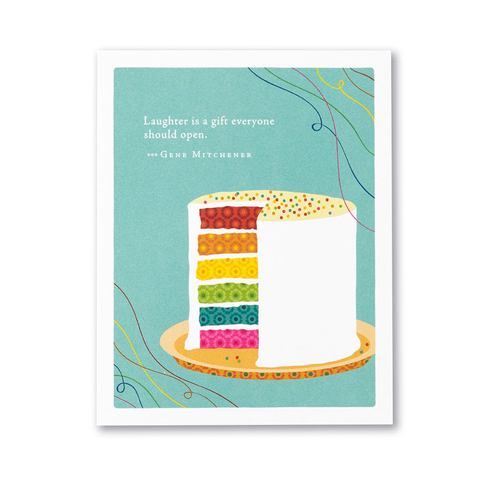 Birthday Card - Laughter is a Gift