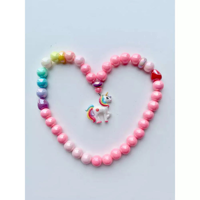 Bobble Necklace | Rainbow Unicorn
