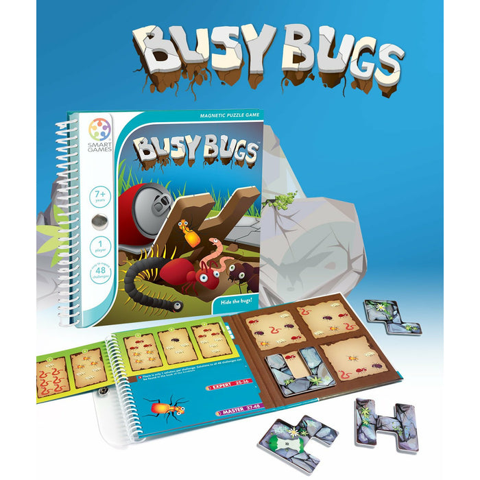 Smart Games | Travel Game | Magnetic | Busy Bugs