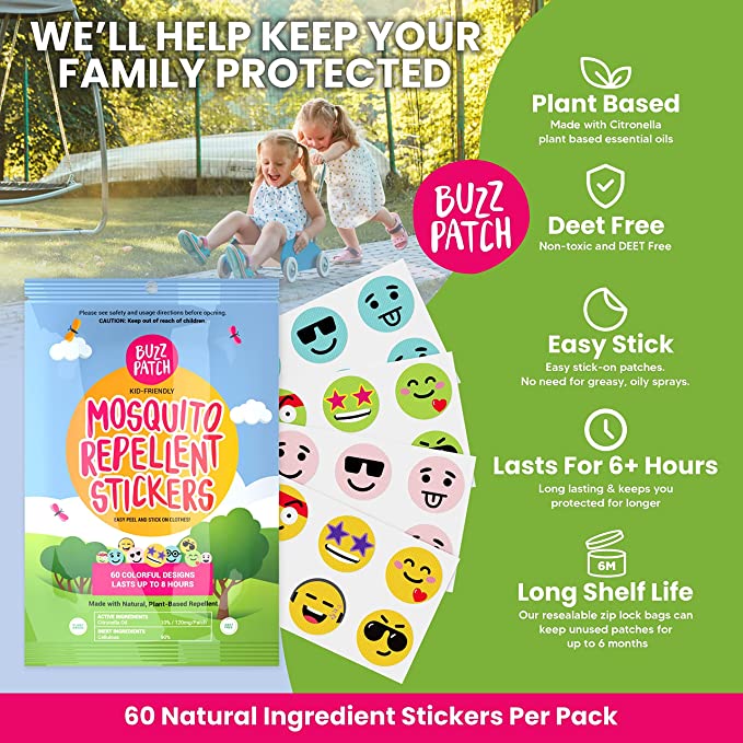 The Natural Patch Co | BuzzPatch Mosquito Repellent Patches