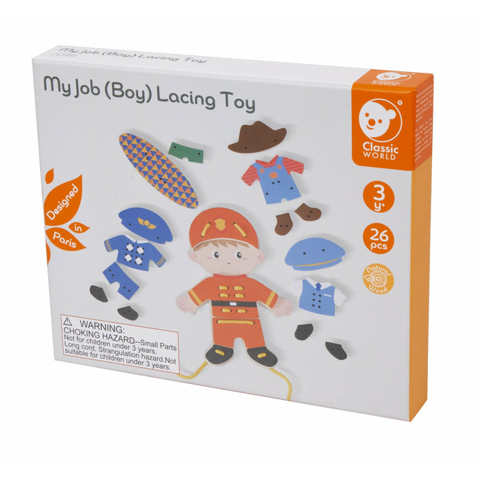 Classic World | Lacing Toy - My Job | Boy