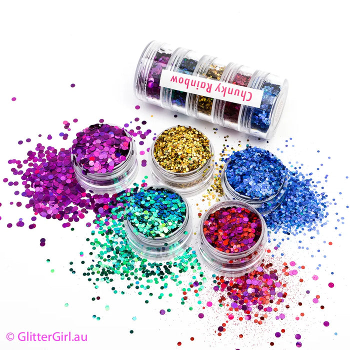 Glitter Collection 5 pack | Chunky Rainbow