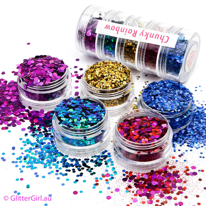 Glitter Collection 5 pack | Chunky Rainbow