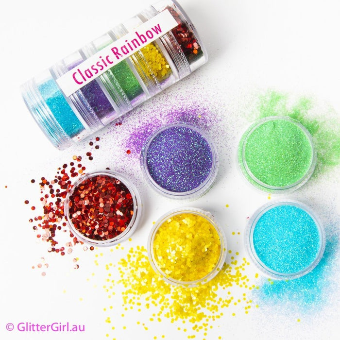 Glitter Collection 5 pack | Classic Rainbow