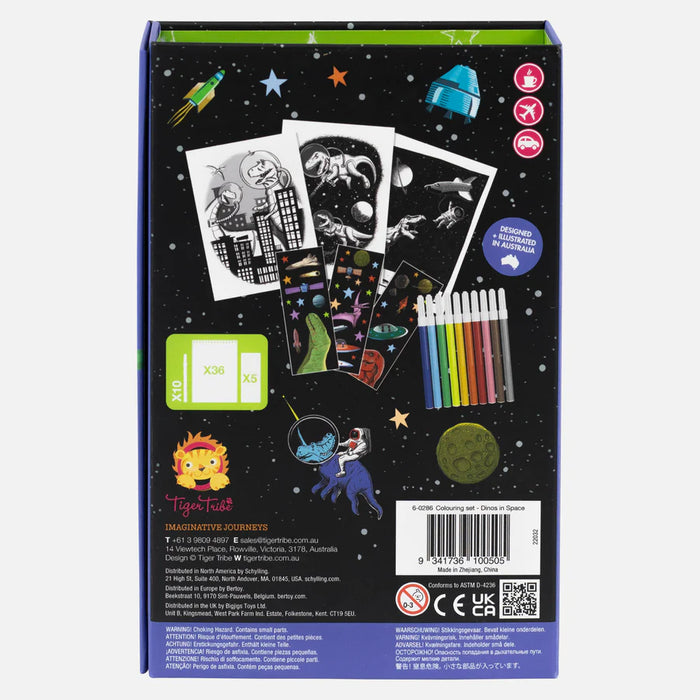 Tiger Tribe | Colouring Set | Dinos In Space