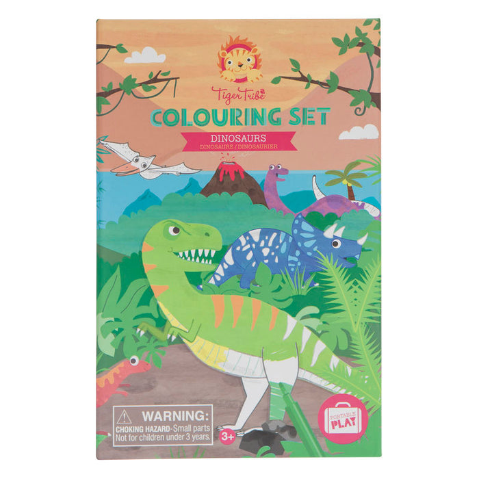 Tiger Tribe | Colouring Set | Dinosaur
