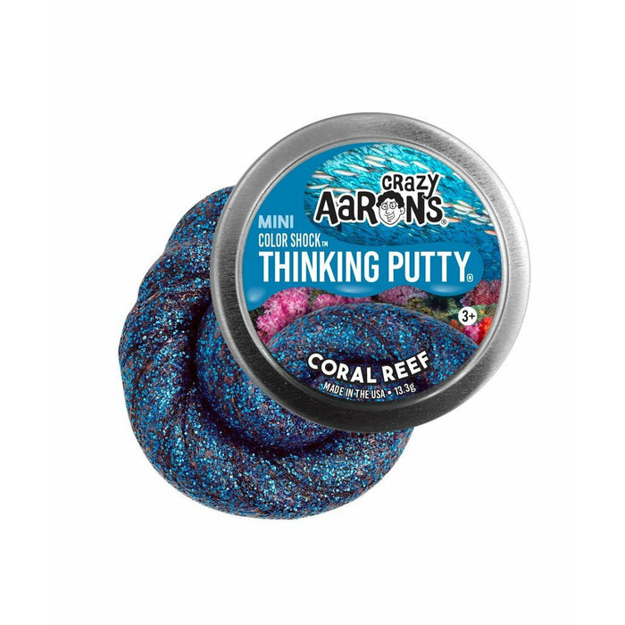 Crazy Aaron's Thinking Putty Mini | Colour Shock | Coral Reef
