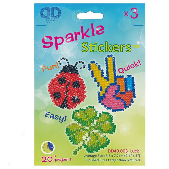 Diamond Dotz Sparkle Stickers Luck