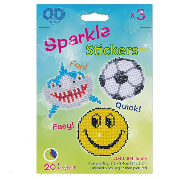 Diamond Dotz Sparkle Stickers Smile