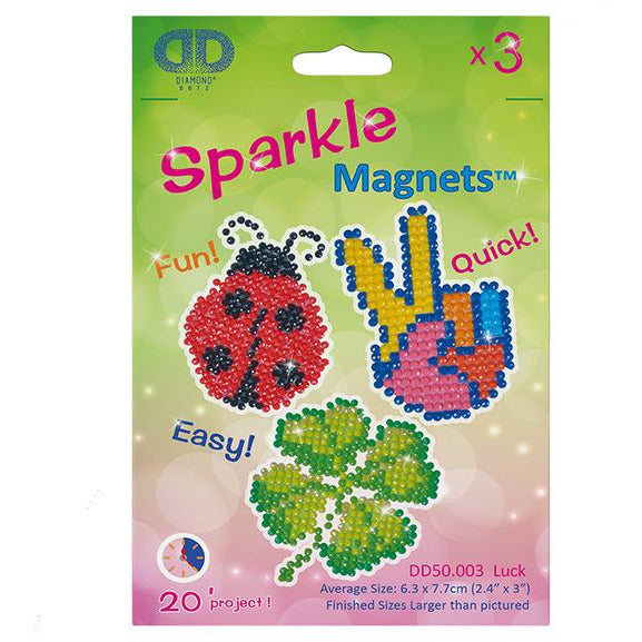 Diamond Dotz Sparkle Magnets Luck