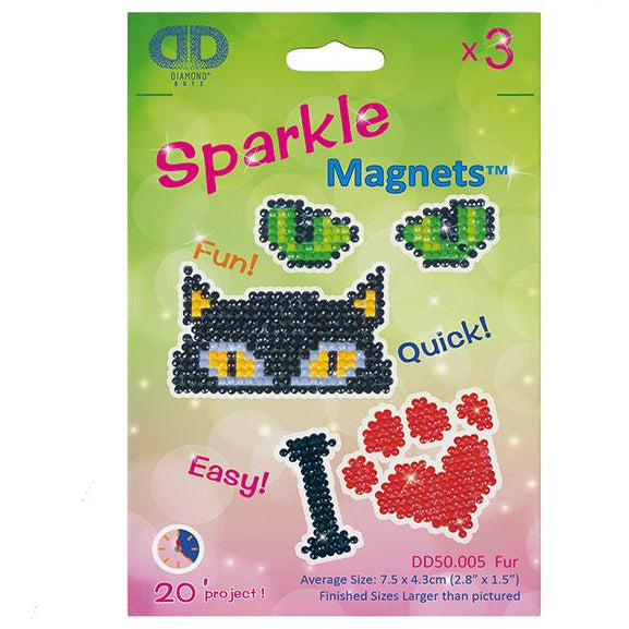 Diamond Dotz Sparkle Magnets Fur