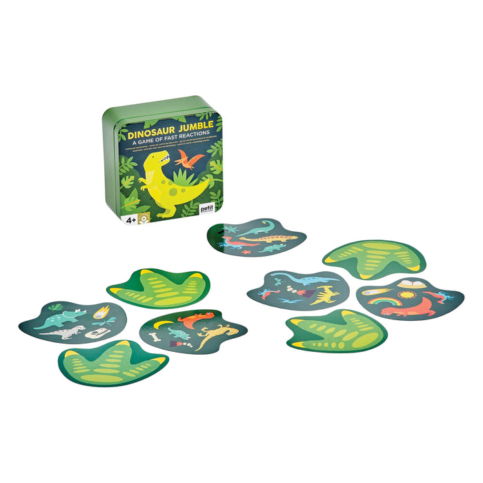 Petit Collage | Card Game | Dinosaur Jumble