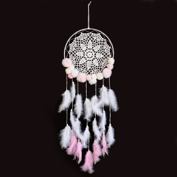Dreamcatcher | Crochet Blush Pompom