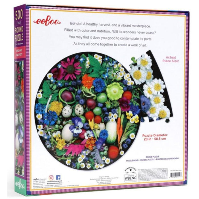 eeBoo 500 pc Round Puzzle | Climate Action