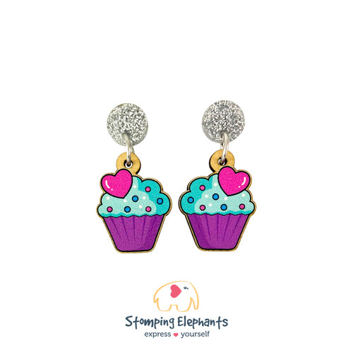 Earrings | Dangles | Cupcake - Petite