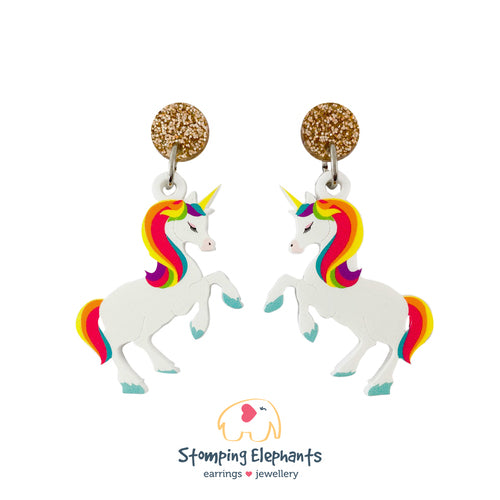 Earrings | Dangles | Unicorn Gold