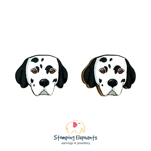 Earrings | Studs | Dalmatian Head - XL