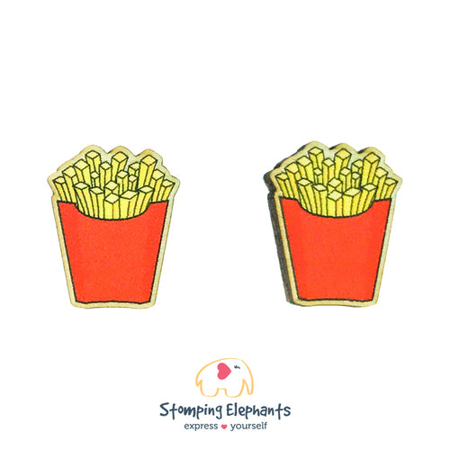 Earrings | Studs | French Fries - Large