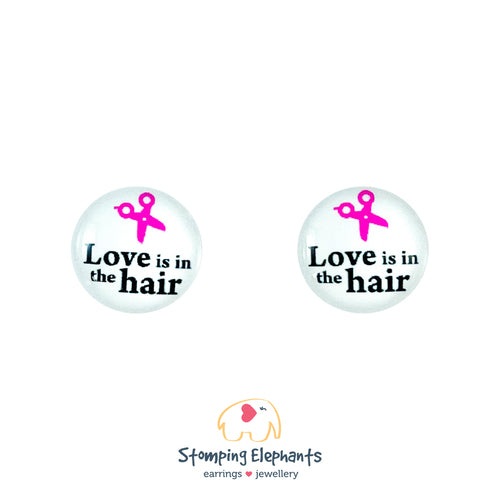 Earrings | Studs | Hairdresser Love  - Medium
